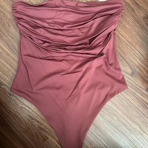 Meshki Maroon BodySuit NWT